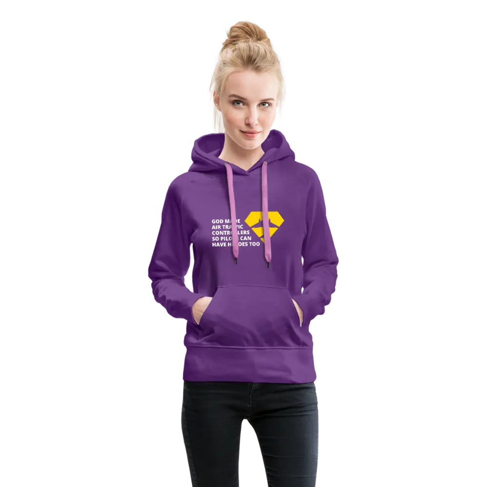 God Made Air Traffic Controllers Women’s Premium Hoodie