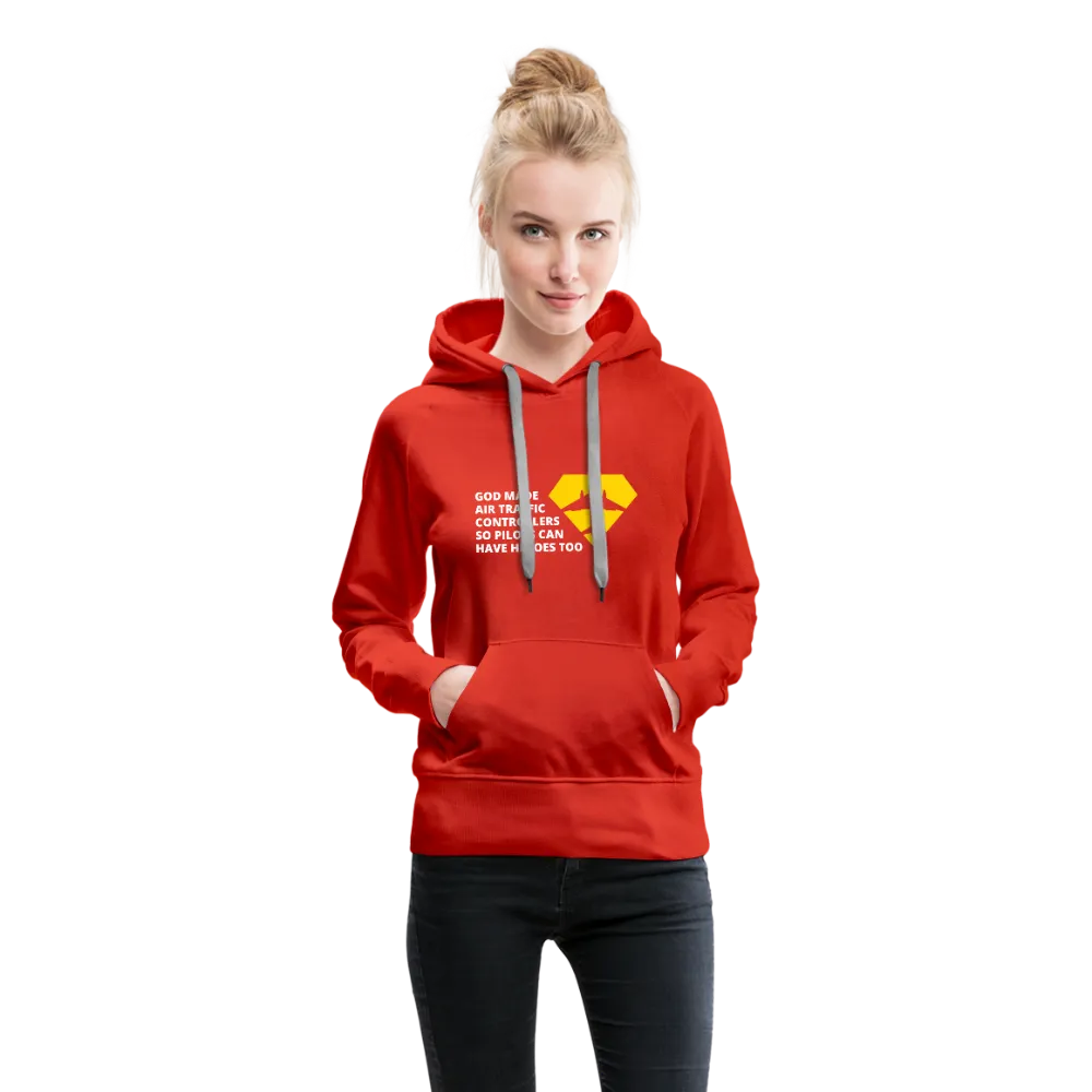God Made Air Traffic Controllers Women’s Premium Hoodie