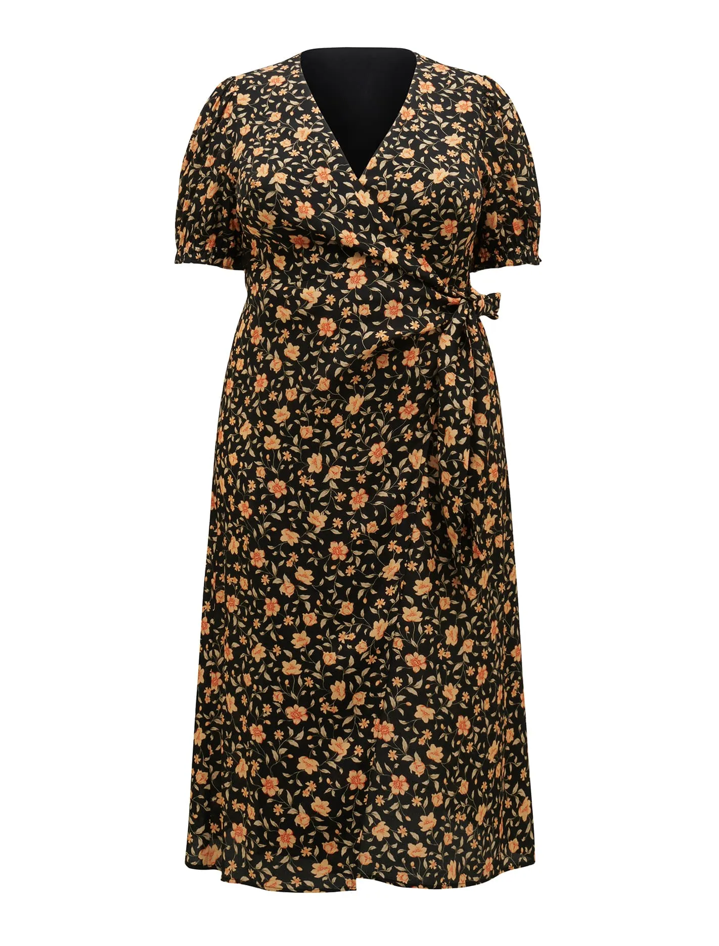 Hallie Curve Sarong Midi Dress