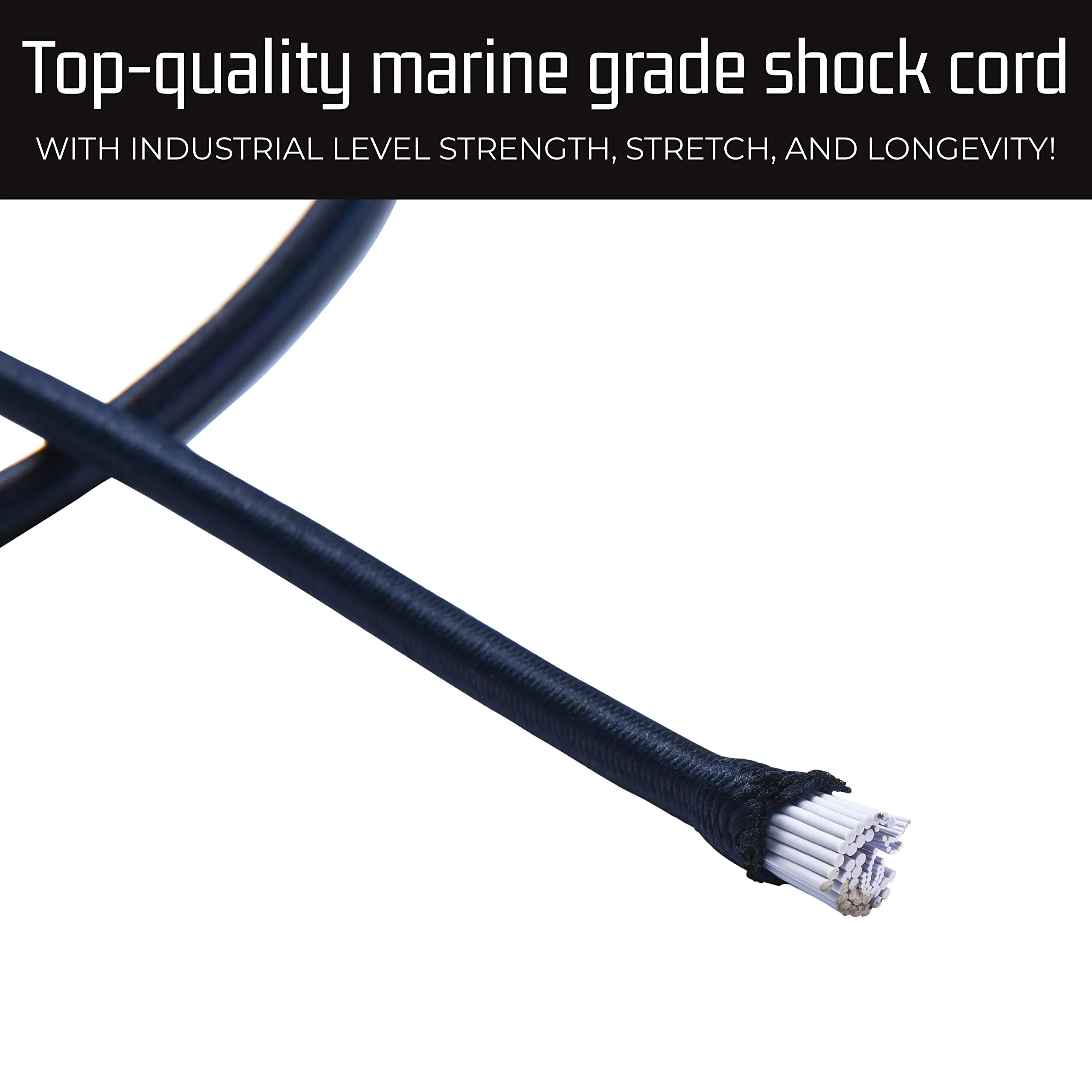 Heavy Duty Bungee Cord - 023 X 98425' - Elastic Bungee Adjustable Straps