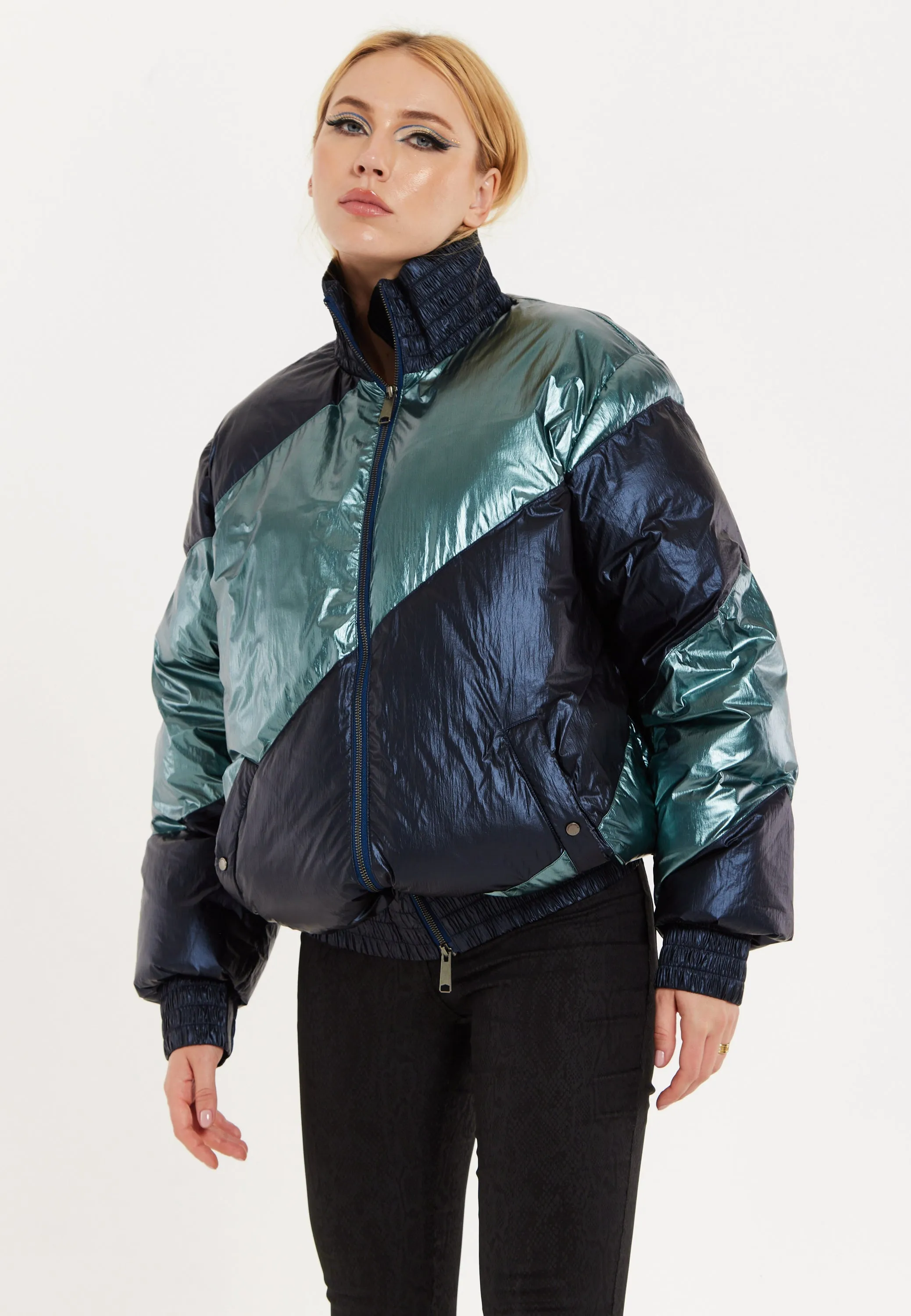 House of Holland Muted Oversized Puffer Coat