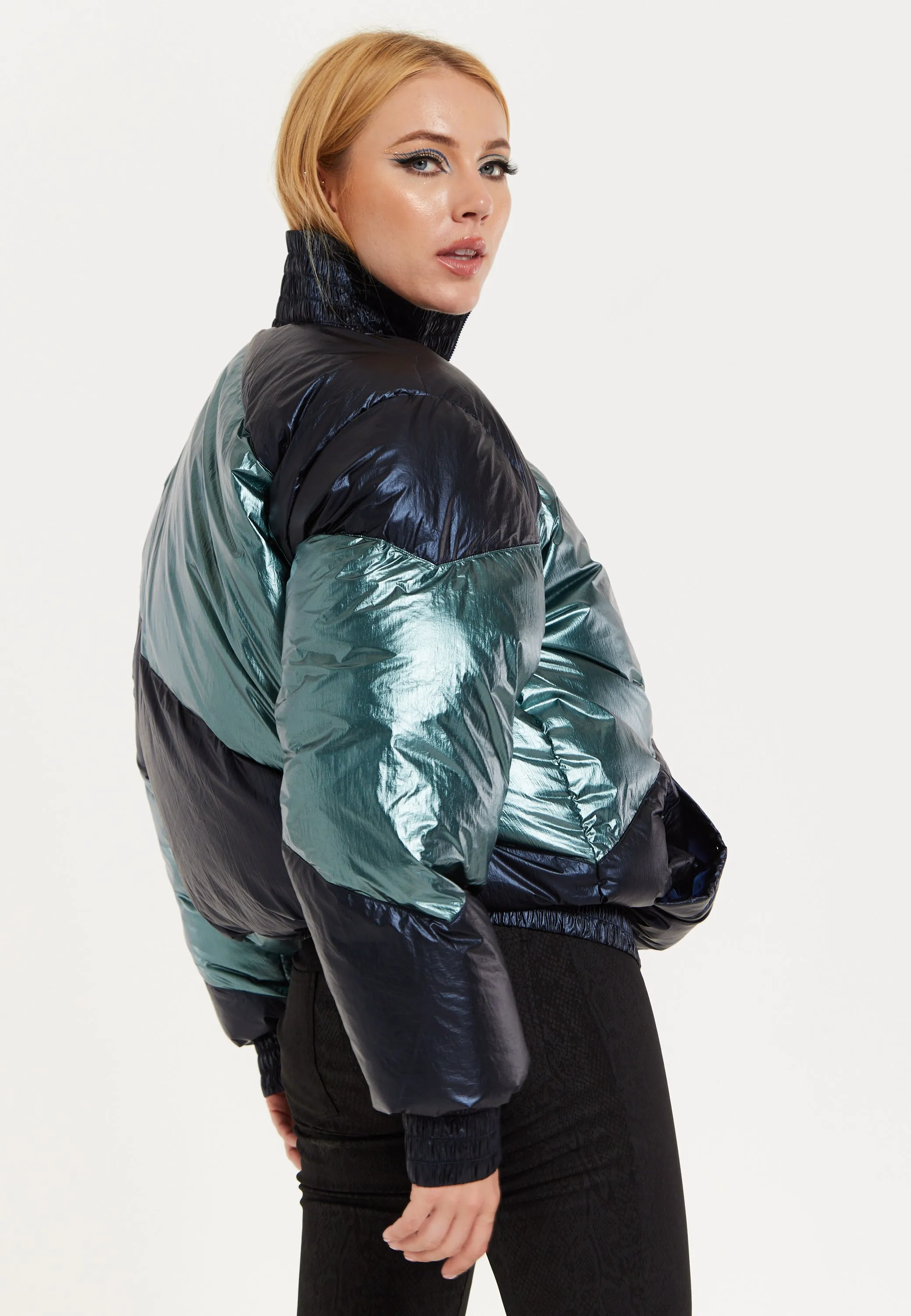 House of Holland Muted Oversized Puffer Coat