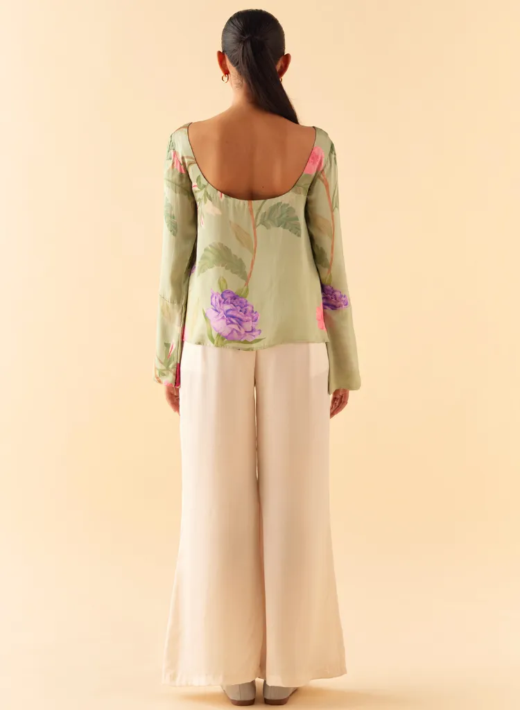 Ivory Flared Lounge Pants