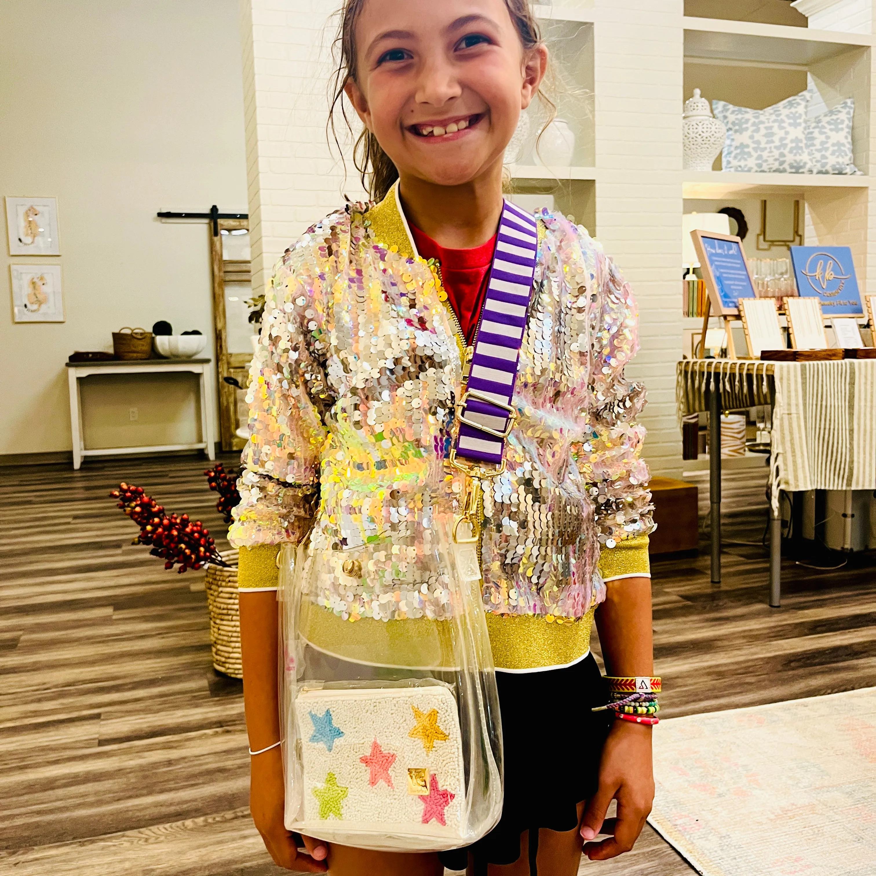 KIDS JUST WANNA HAVE FUN SEQUIN JACKET