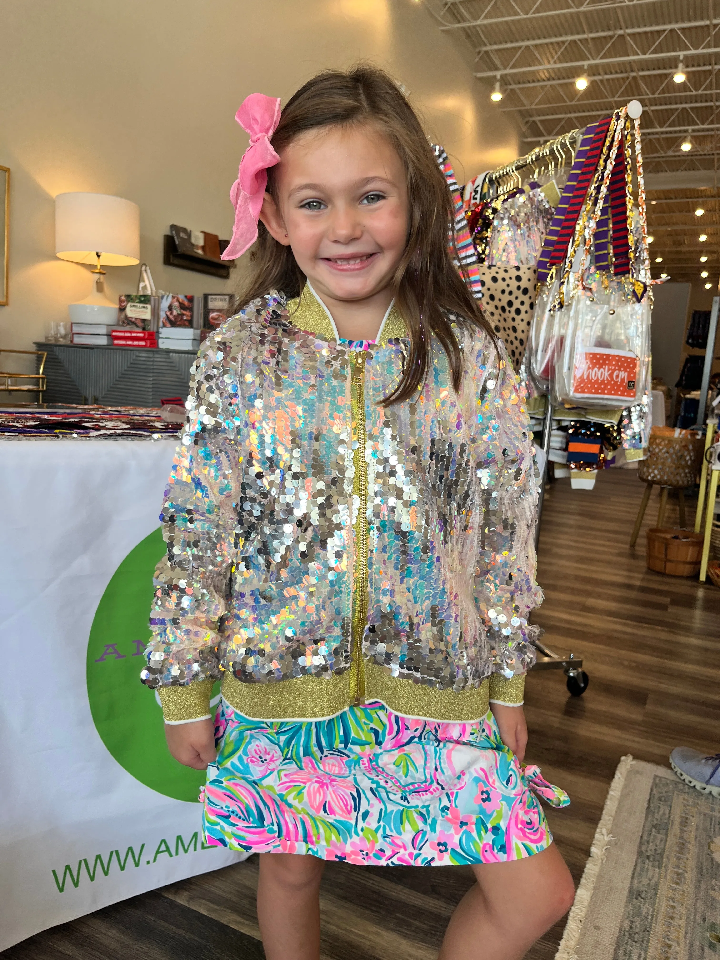 KIDS JUST WANNA HAVE FUN SEQUIN JACKET