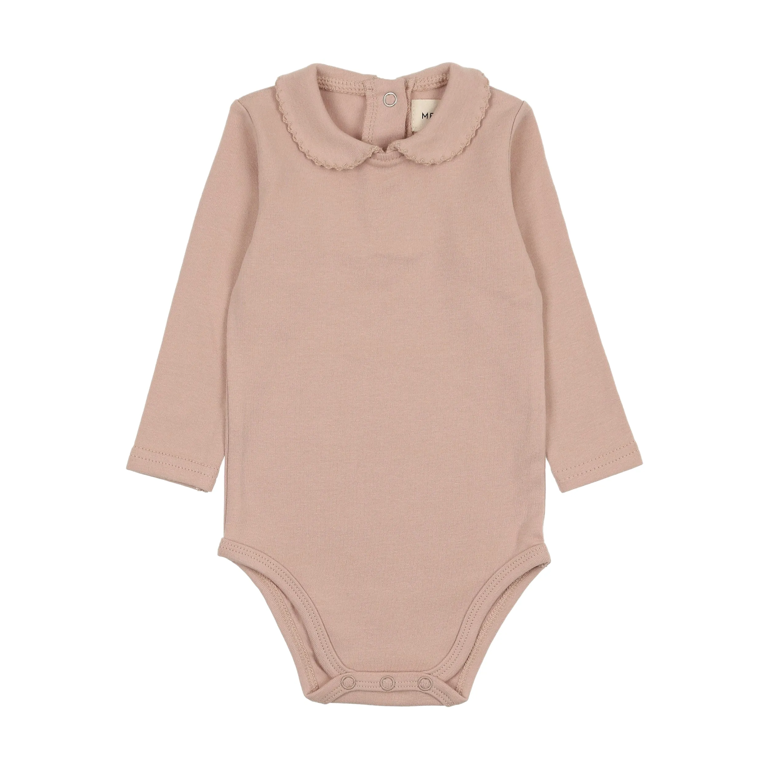 Knit overall and onesie - Dusty pink