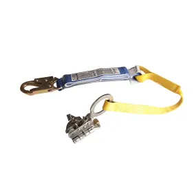 L240001 Stainless Steel Trailing Rope Grab w/Shock Absorbing Lanyard