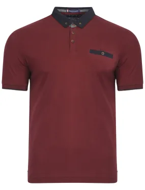 Le Shark Bramwell polo shirt in oxblood