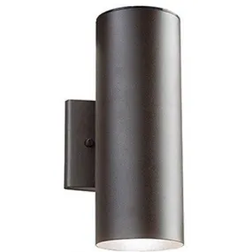 LED 20 Watt Cylinder Up/Down Light 3000K 120V in Bronze