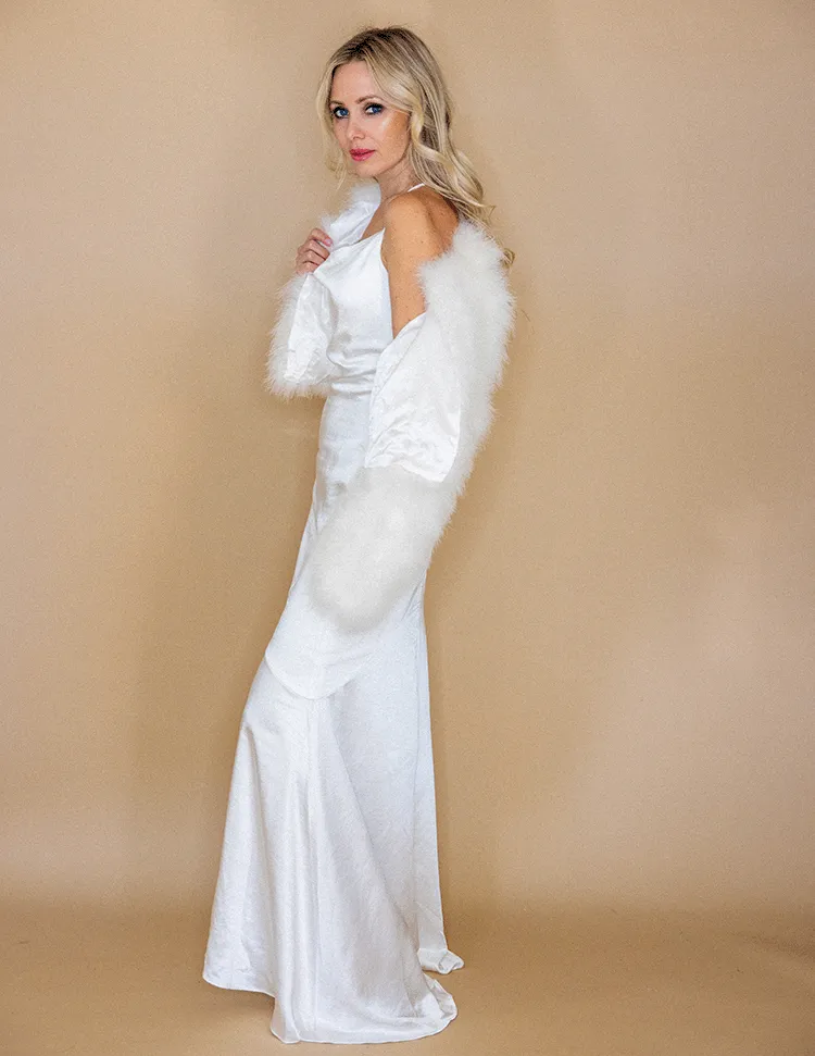 Lola - Crop Jacket in Ivory