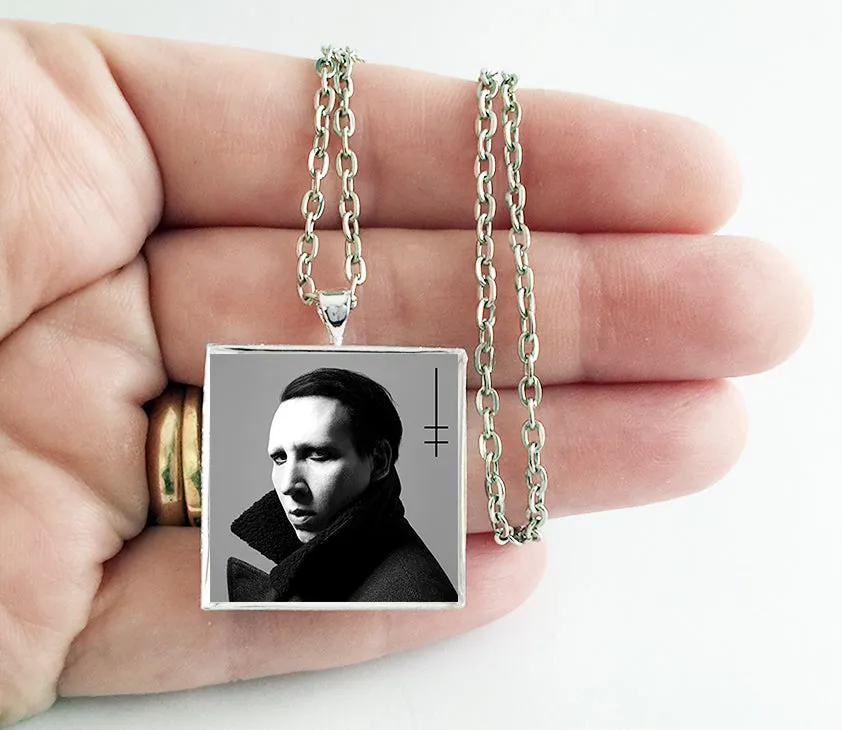 Marilyn Manson - Heaven Upside Down - Album Cover Art Pendant Necklace