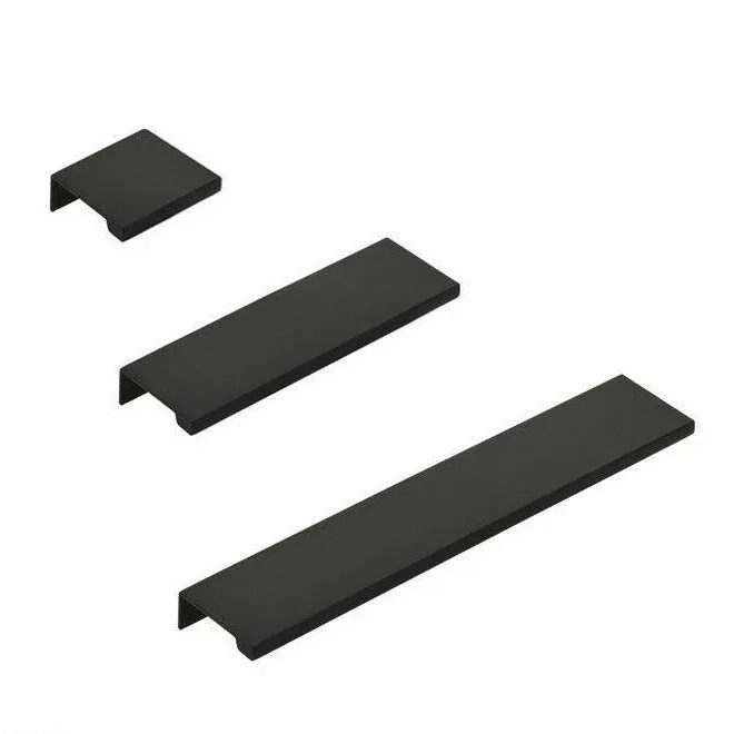 Matte Black "Dina" Tab Finger Drawer Pulls
