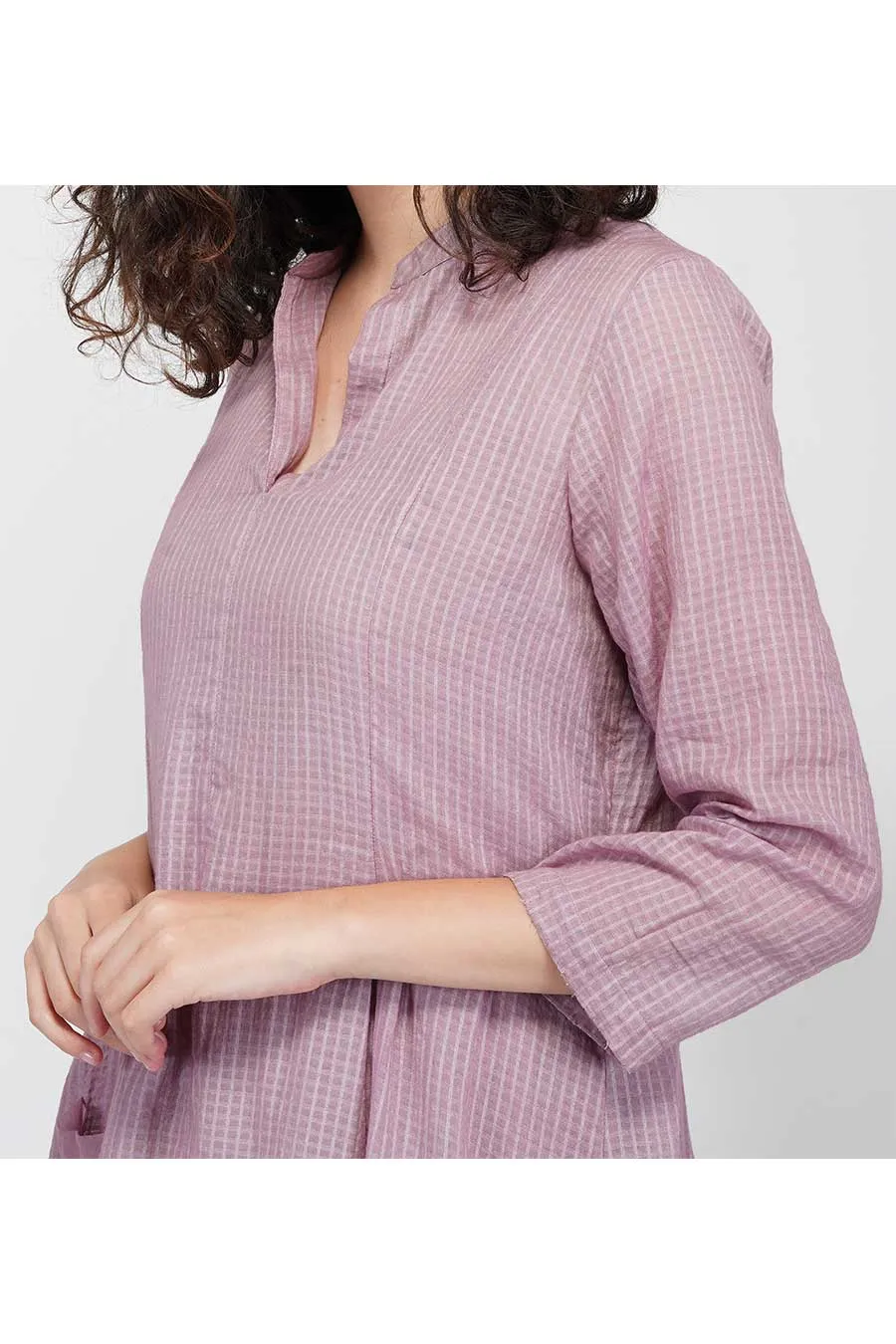 Mauve Flared Kurta & Pants Set