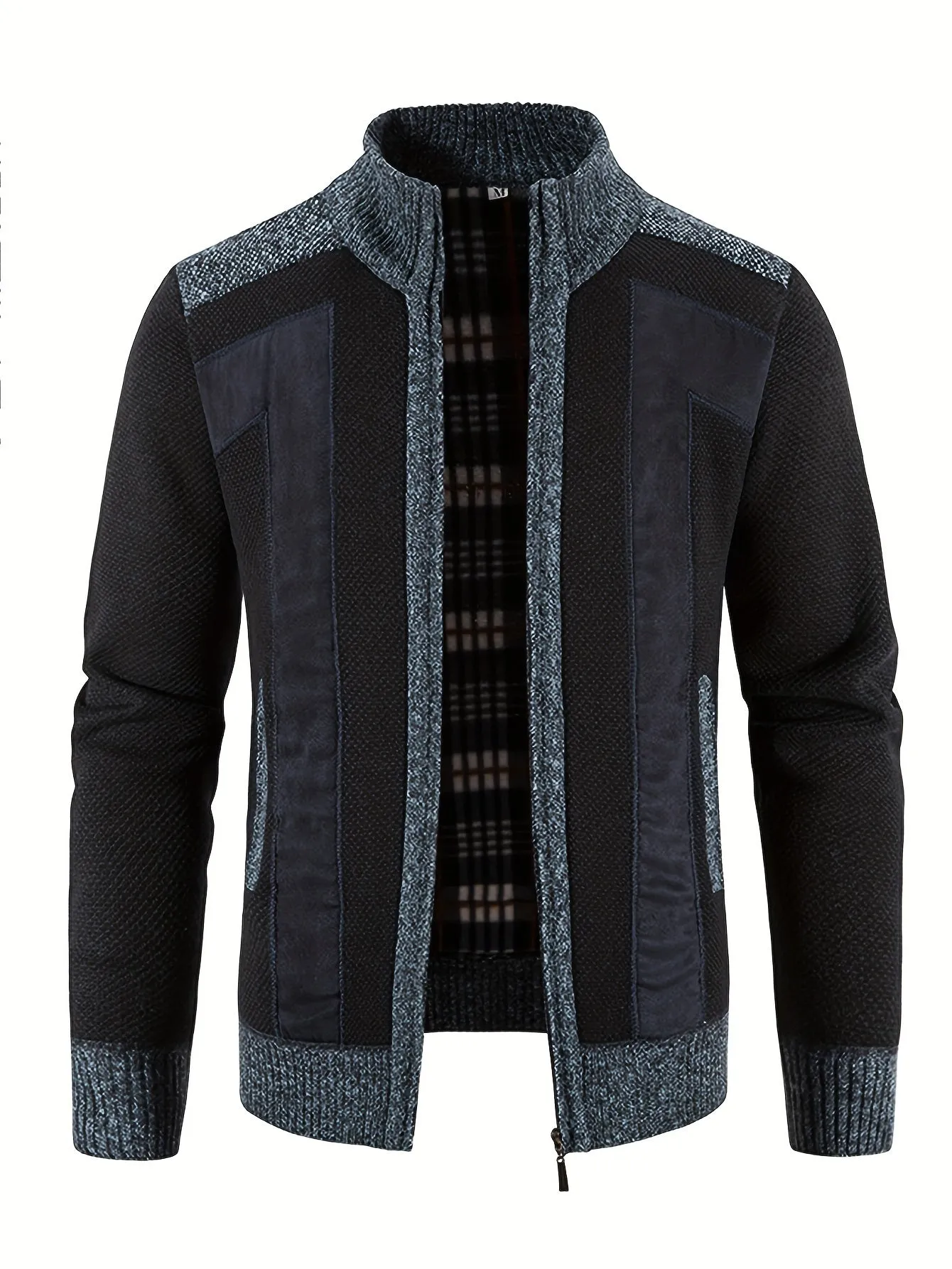 Men's Elegant  Cardigan Jacket | Stand Collar Sweater Coat