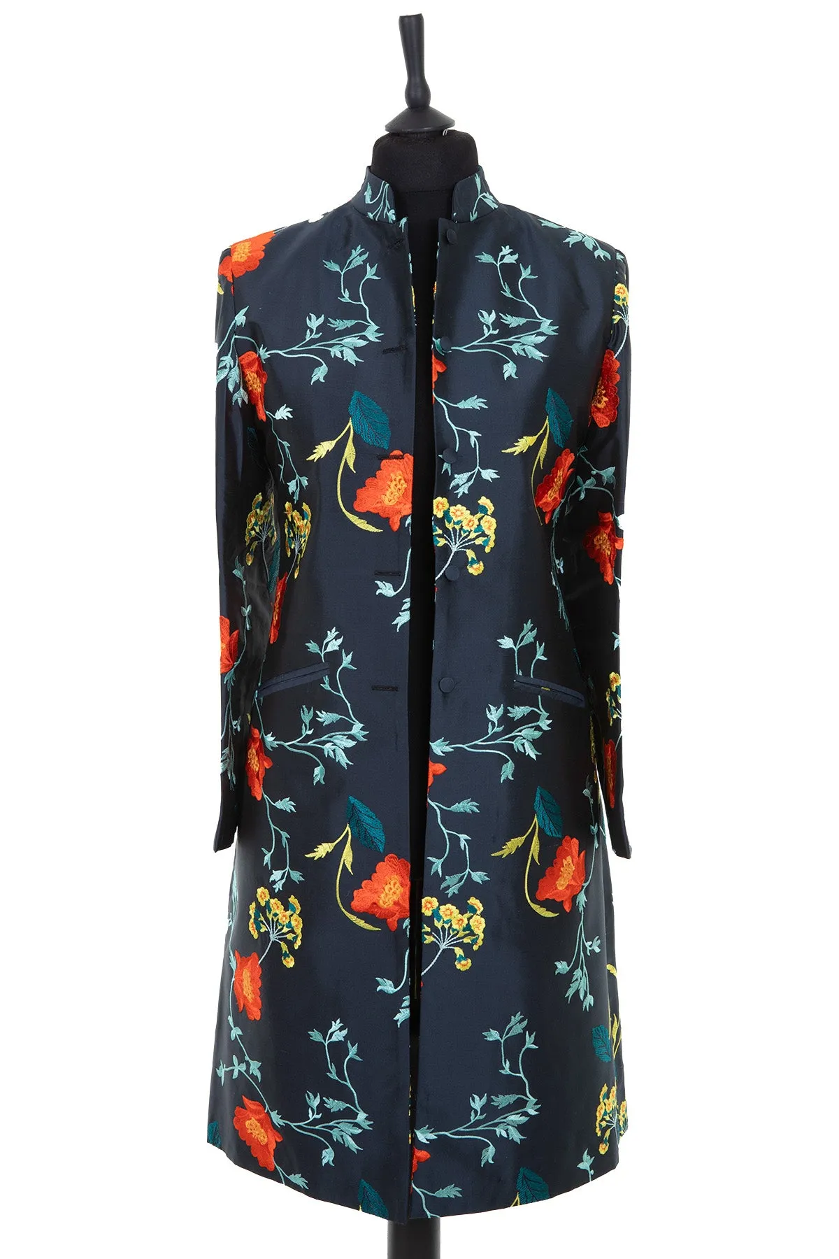 Nehru Coat in Poppy - In Stock Sale
