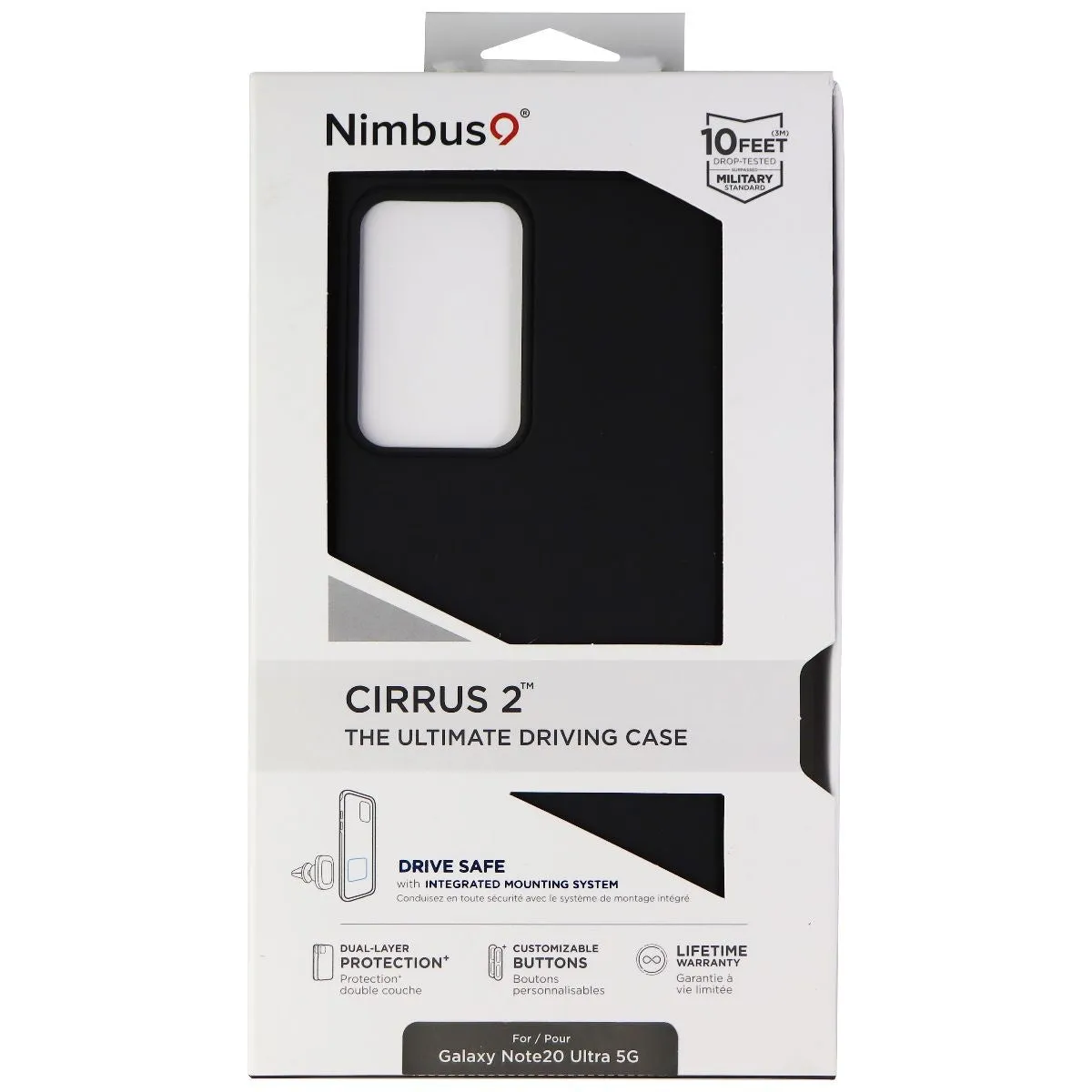 Nimbus9 Cirrus 2 Series Case for Samsung Galaxy Note20 Ultra 5G - Black