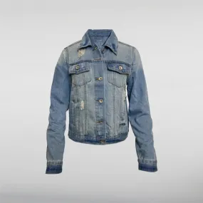 Pirates Dragon Distressed Trucker Jacket