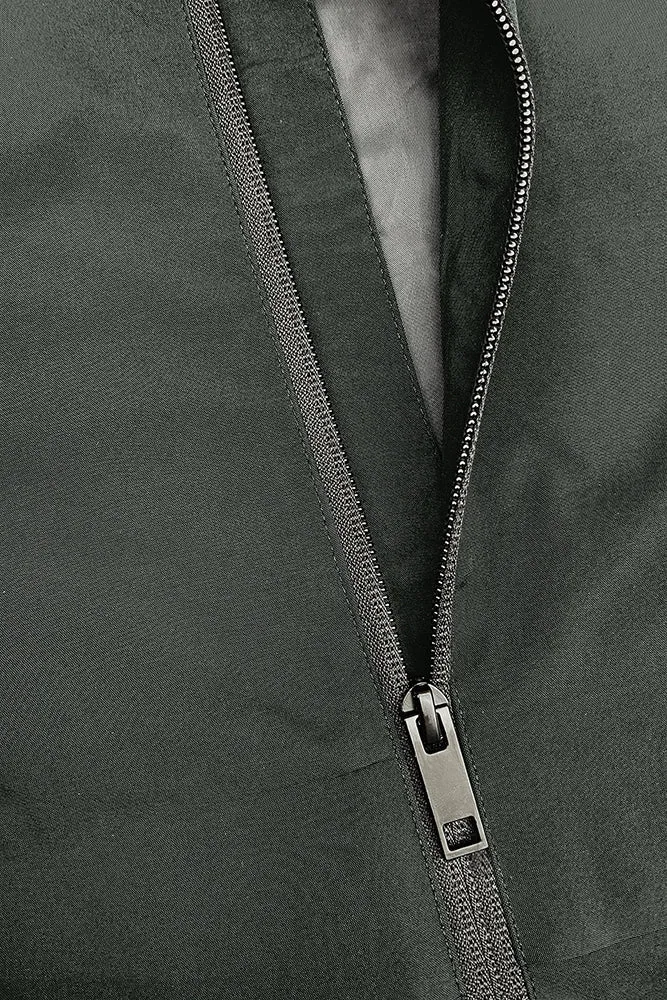 Plain Open Zipper Pockets Winter Outfits Hooded Outdoor Jackets