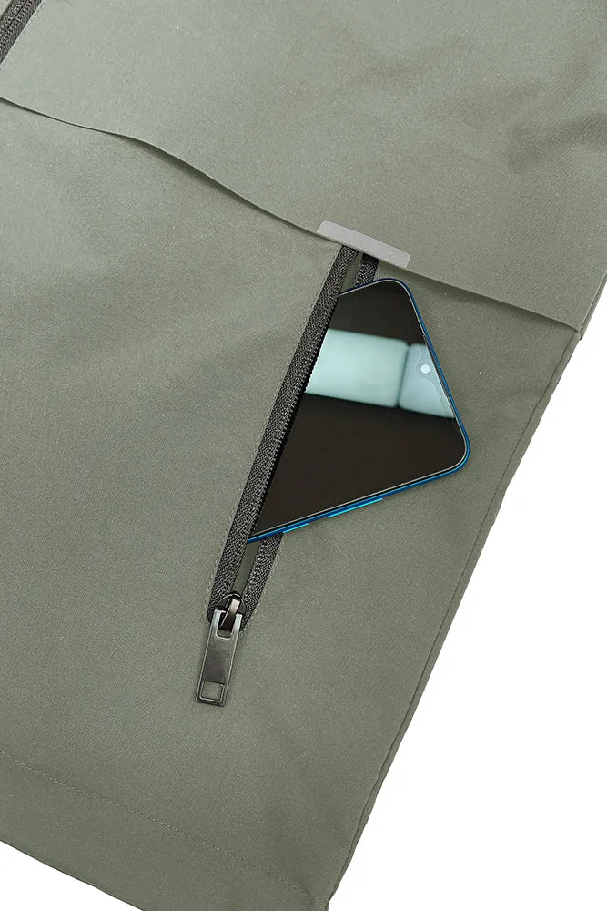 Plain Open Zipper Pockets Winter Outfits Hooded Outdoor Jackets