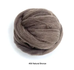 Polish Merino Wool Top - Natural Bronze