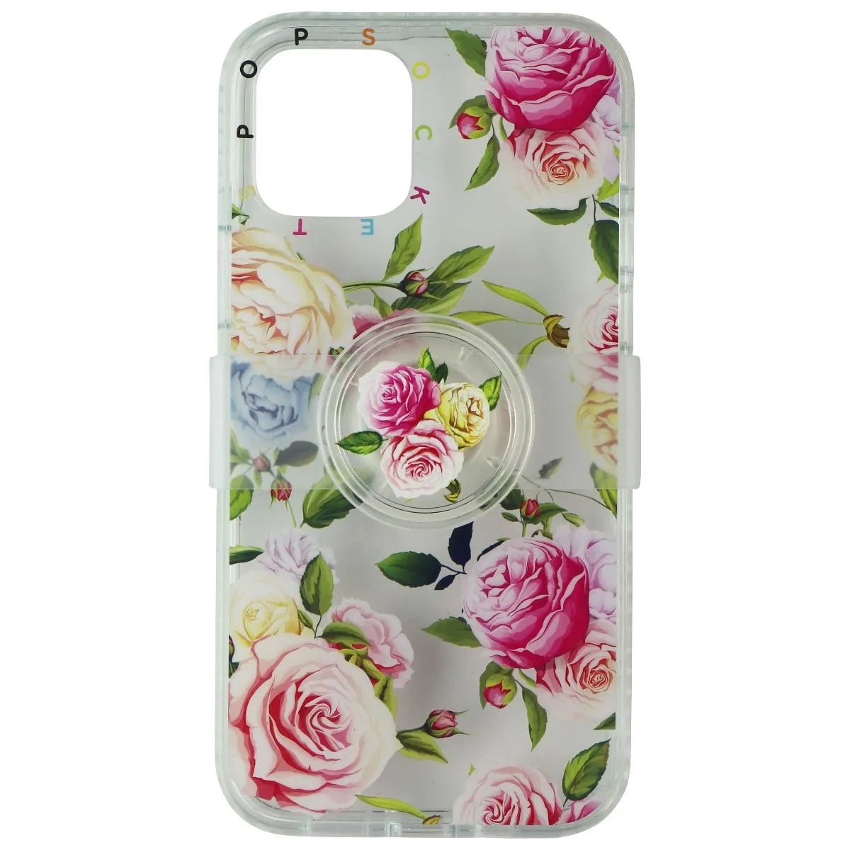 PopSockets Slide Pop Grip Case for iPhone 12 and 12 Pro - Vintage Floral