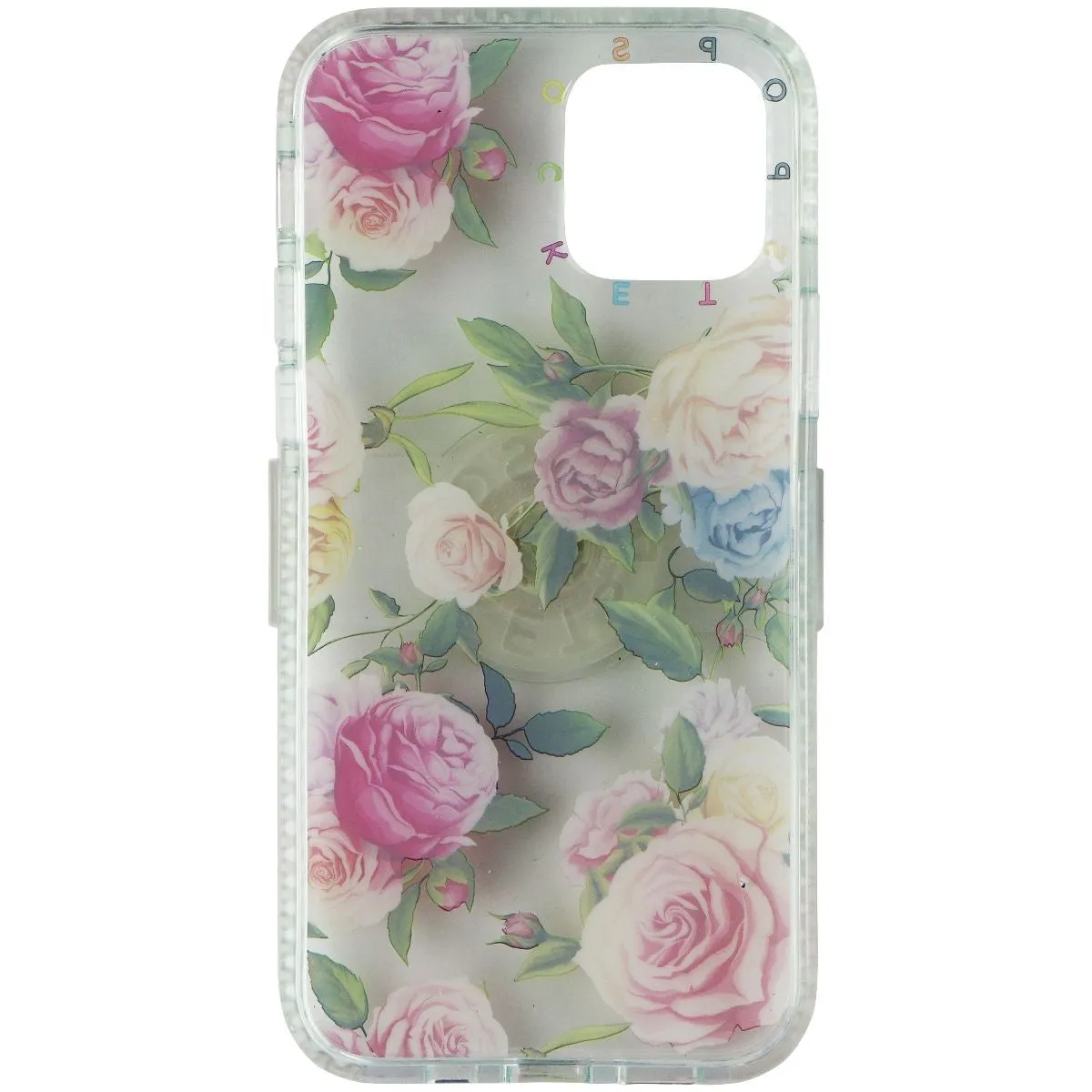 PopSockets Slide Pop Grip Case for iPhone 12 and 12 Pro - Vintage Floral