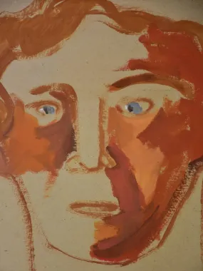 Portrait of a male with blue eyes - Caroline Beauzon 20¾" x 28¾"