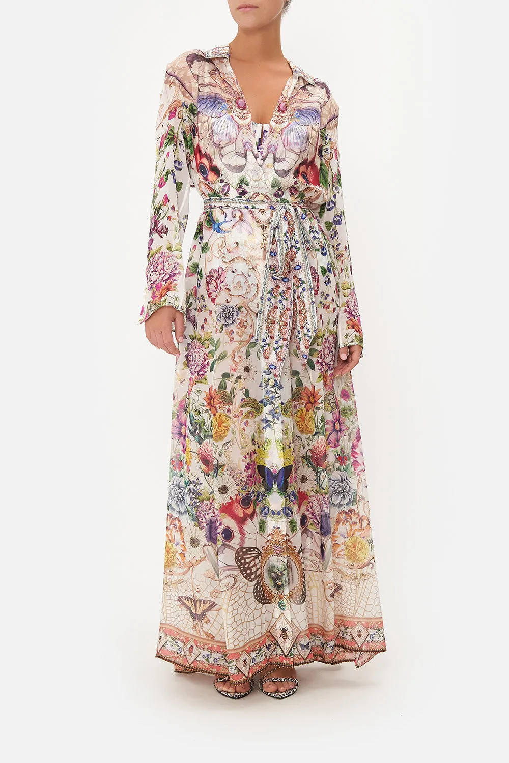 PRINTED TRENCH QUEENS BEE HIVE