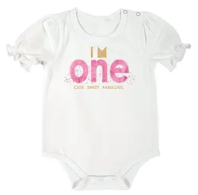 "I'm One" Birthday Baby Bodysuit