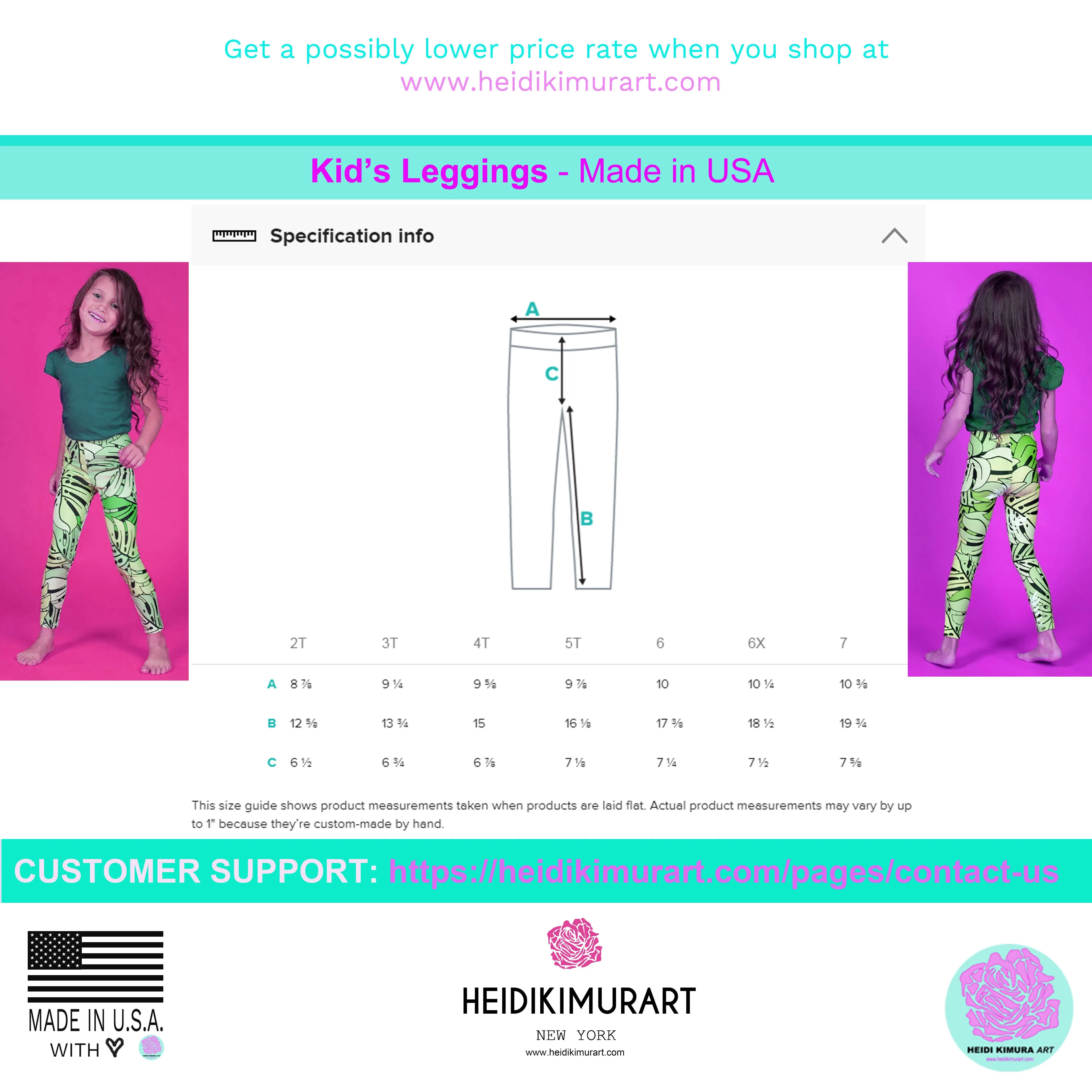 Rainbow Ombre Print Girl's Pants, Kid's Leggings Fitness Pants, Running Tights - Made in USA/EU