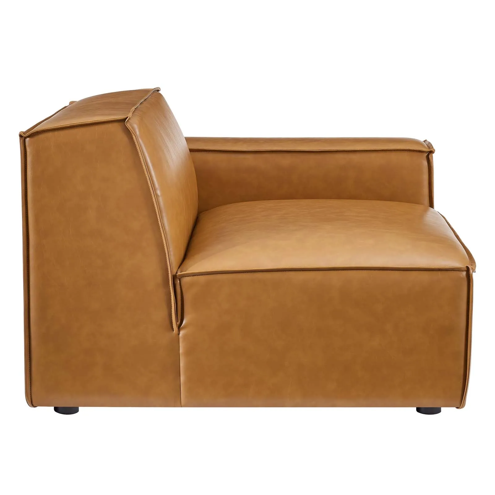 Restore 7-Piece Vegan Leather Sectional Sofa Tan EEI-4716-TAN