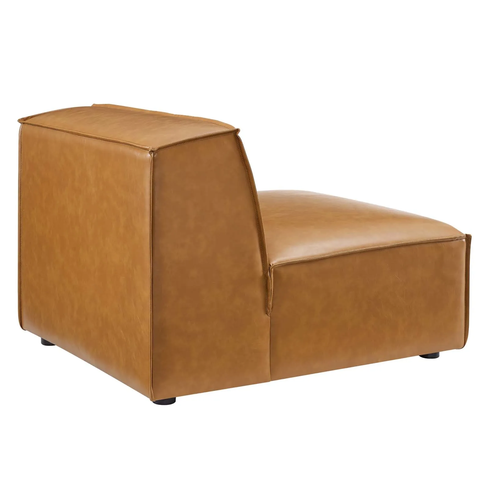 Restore 7-Piece Vegan Leather Sectional Sofa Tan EEI-4716-TAN