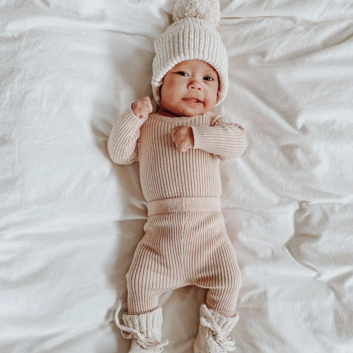 RIBBED BODYSUIT | BLUSH