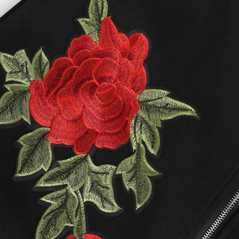 Rose Embroidered Sheath Dress