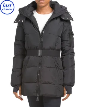 SAM. Belted Down Puffer Coat