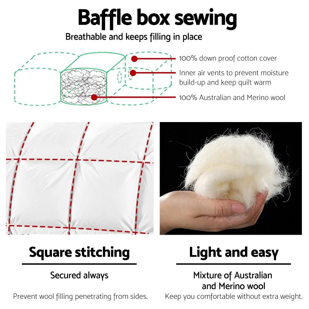 Single Size Merino Wool Duvet Quilt