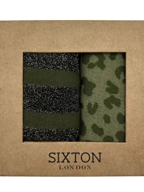 Sixton London Ivy Leopard & Berlin Sock Duo