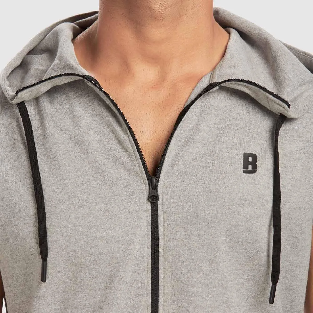 Sleeveless Hoodie - Grey