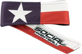 Social Paintball Grit Deluxe Long Tie Headband - Texas State Flag