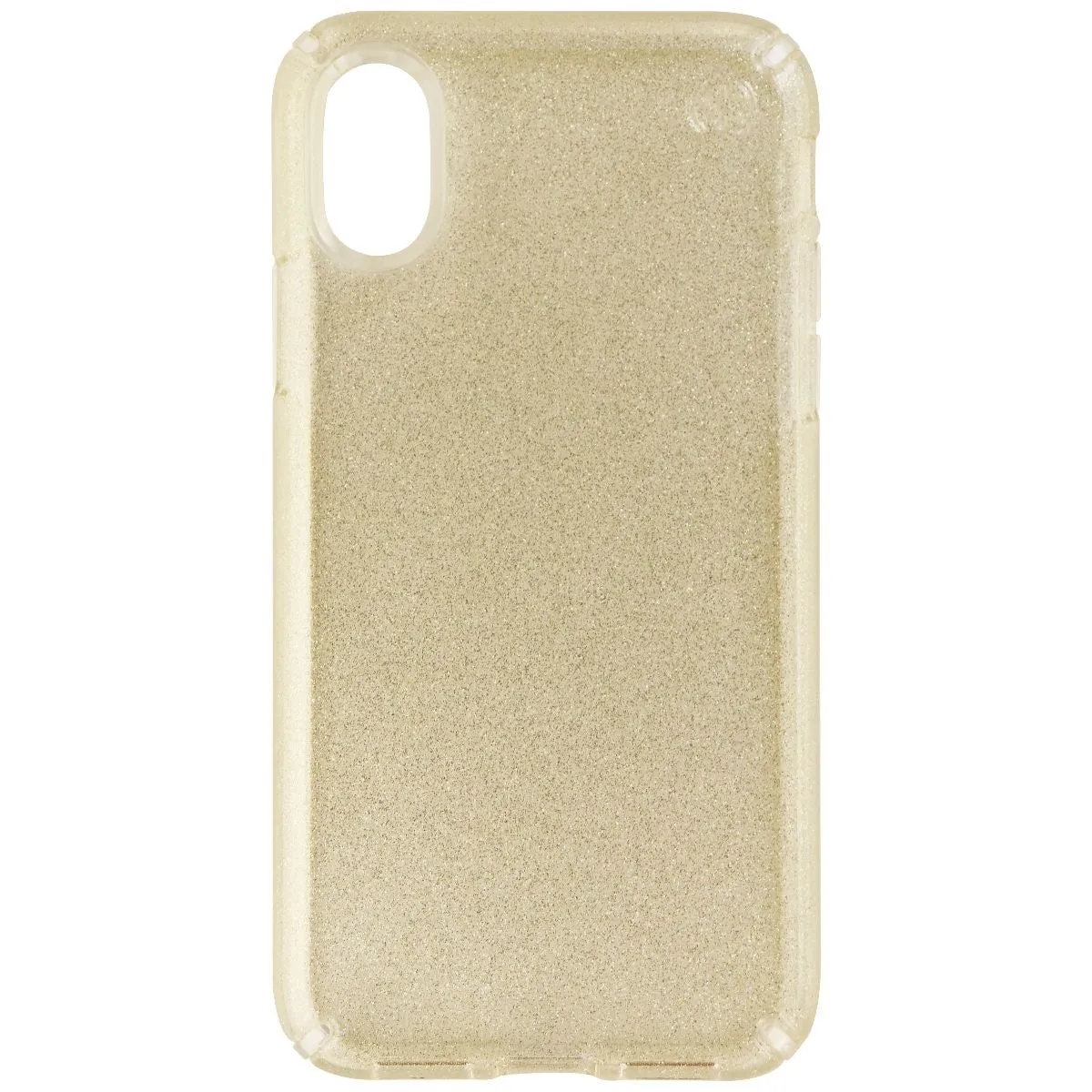 Speck Presidio Clear   Glitter Case for Apple iPhone XS & X - Clear/Gold Glitter