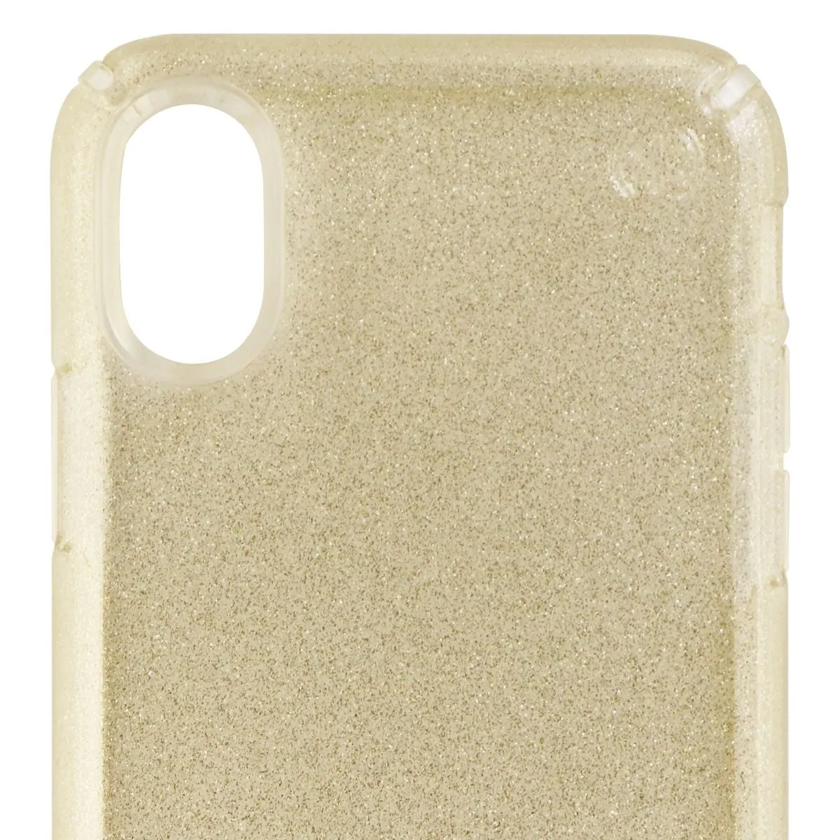 Speck Presidio Clear   Glitter Case for Apple iPhone XS & X - Clear/Gold Glitter