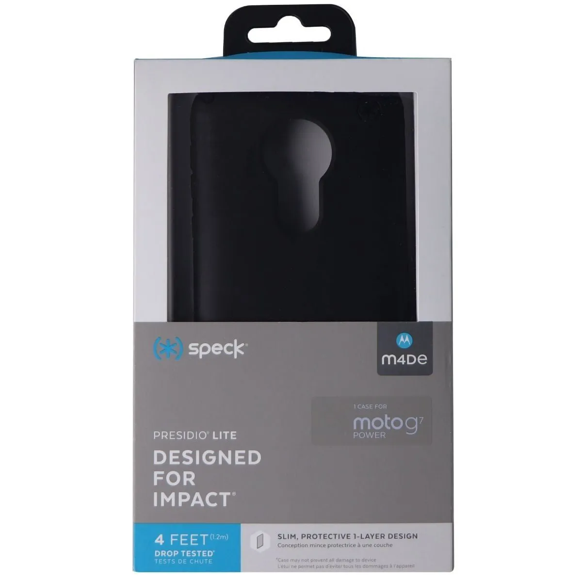 Speck Presidio Lite Series Hard Case for Motorola Moto G7 Power - Black