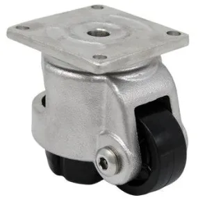 Stainless Steel Leveling Plate Caster - 600 lbs. Capacity