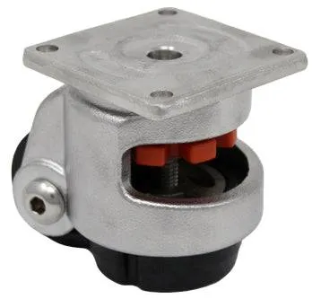 Stainless Steel Leveling Plate Caster - 600 lbs. Capacity
