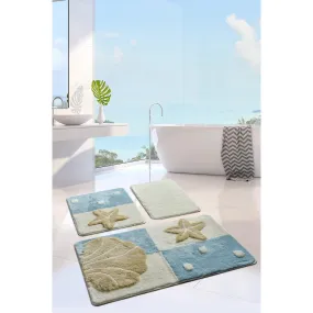 Starfish Blue 4  Bath Mat