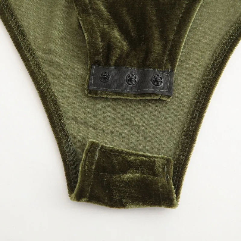 Strapless Velvet Lace Up Back Bodysuit