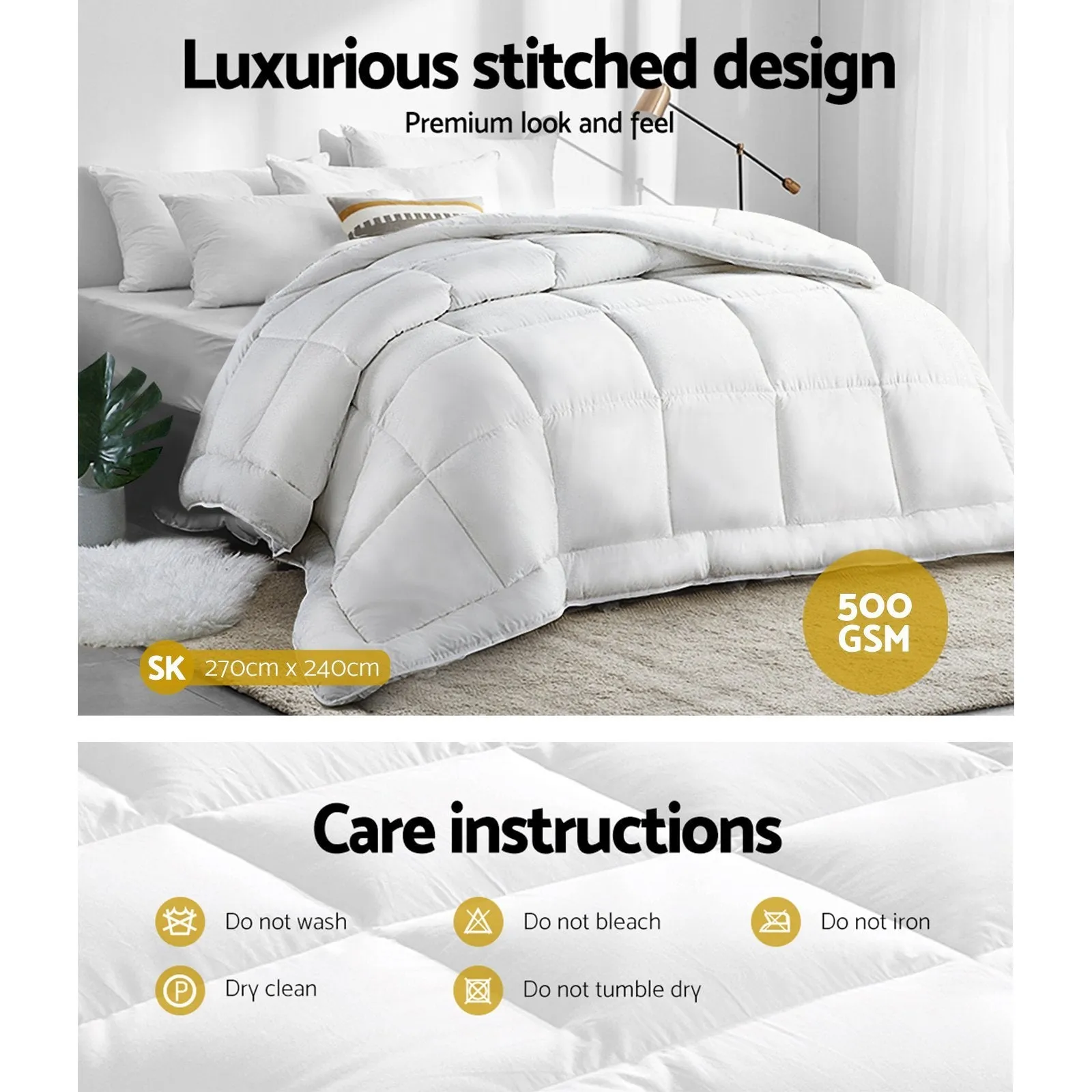 Super King Size Merino Wool Duvet Quilt