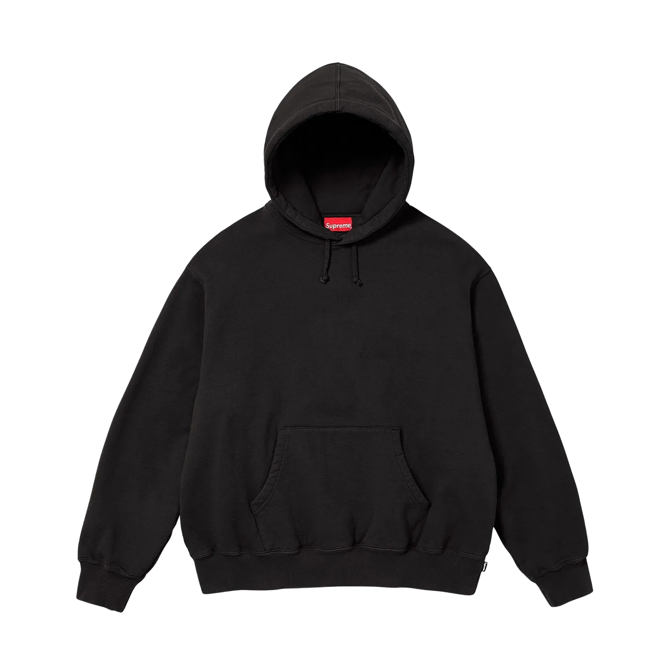 Supreme Satin Appliqué Hoodie 'Black'