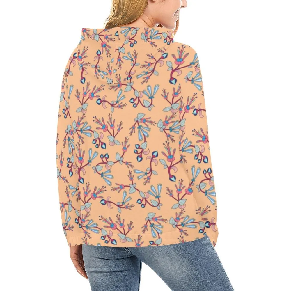 Swift Floral Peache Hoodie for Women (USA Size)