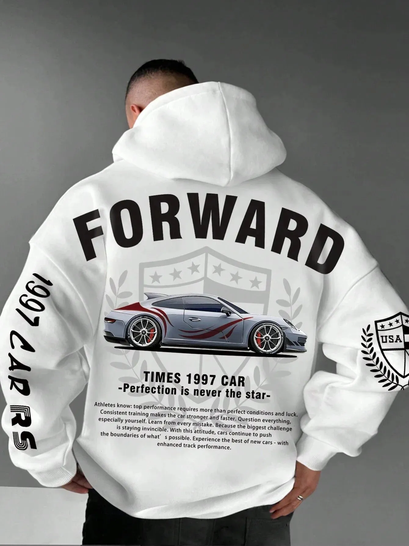 SXV  'FORWARD’ Printed Cool Aesthetic Sweatshirt Hoodie
